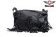 Women Leather Black Rose Inlay Purse