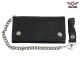 Motorcycle Black Naked Cowhide Wallet