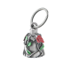 Dream Apparel Heart with Red Rose 3-D Motorcycle Bell, for Good Luck, Light Weight