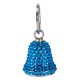 Dream Apparel Bling Blue Crystals Handcrafted Motorcycle Bell