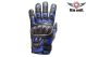 Mens Padded Blue Racing Gloves