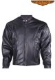 Mens Cowhide Racer Jkt w/Airvent front & back, z/o