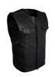Dream Apparel Mens Motorcycle Club Vest Conceal Gun Pockets Heavy Duty Premium Leather