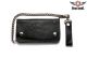 Black Leather Wallet with Embossed Eagle