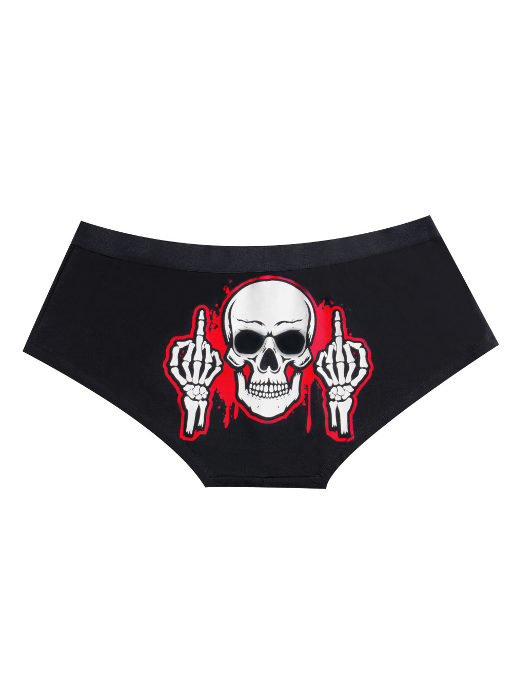 Dream Apparel Skeleton Showing The Middle Finger Men's Underwear