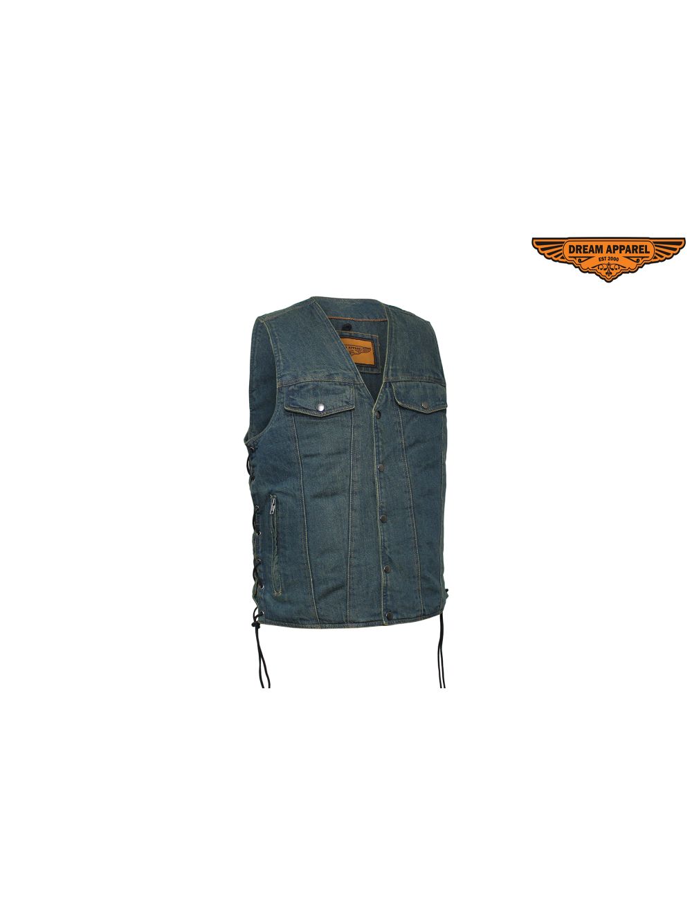 dream apparel denim vest