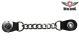 Ladies Rose W/ Heart Single Chain Motorcycle Vest Extender