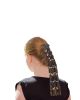 Dream Apparel Women Dark Brown Leather Motorcycle Ponytail Holder