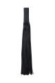 Dream Apparel Black Naked Cowhide Leather Handlebar Covers with Fringe