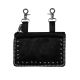 All Leather Black Studded Belt Bag