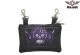 Purple Naked Cowhide Leather Sugar Skull Belt Bag