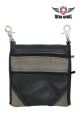 Multipocket Leather Belt Bag - Black & Distressed Brown Colorway
