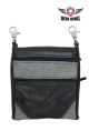 Multipocket Leather Belt Bag - Black & Gray Colorway