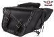 Dream Apparel Studded PVC Motorcycle Saddlebag With Gun Holsters