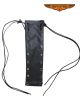 Black Naked Cowhide Leather Vest Extender - Mens (Fits: MV9320-11, MV310-11, & MV8015-11)