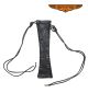 Ladies Black Split Leather Vest Extender