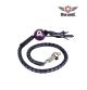 Dream Apparel Black And Purple Fringed Get Back Whip Pool Ball