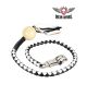 Dream Apparel Black And White Fringed Get Back Whip Pool Ball