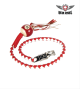 White/Red Fringed Get Back Whip W/ Pool Ball