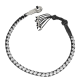 Get Back Whip Black/Silver with Monkey Fist & Skulls 36