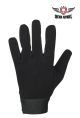Mesh Textile Mechanic Gloves W/ velcro Strap - Black