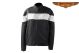 Women's Lightweight Textile Black Jacket W/ Silver Stripe