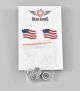 2-Pcs Logo Usa Flag