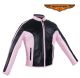 Womens Leather Motorcycle Jacket With Pink