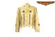 Women Mustard Yellow Leather Jacket