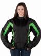 Women Textile Racer Jacket with Front and Back Airvents