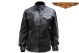 Womens Motorcycle Leather Shirt With Snaps Lining