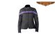 Womens Purple Stripe Textile Motorcycle Jacket