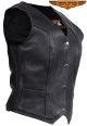 Womens Motorcycle Plain Traditional Vest