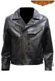 Men Cowhide Braided Pisto Pete Motorcycle Jacket