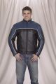 Mens Blue Racer Style Jacket