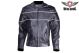 Biker Leather Motorcycle Jacket With Black Stripes