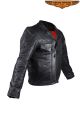 Mens Biker Leather Motorcycle Jacket