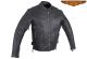 Mens Black Leather Motorcycle Jacket With Air Vents