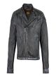 Dream Apparel Premium Goat Leather Grey Tone Conceal Pockets Expansion Side Panel Motorcycle Jacket