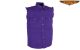 Mens Denim Purple Sleeveless Shirt with Buttons