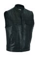 Dream Apparel® Mens Motorcycle CLUB VEST® Cowhide Leather, Concealed Gun Pockets