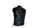ream Apparel® Mens Motorcycle CLUB VEST® Side Laces Naked Cowhide Leather, Concealed Gun Pockets