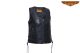Women's Naked Black and Purple Motorcycle Leather vest