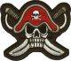 Captains Hat Skull and Crossbones Patch