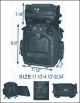 Traditional PVC Motorcycle Sissybar Bag