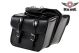 Biker PVC Motorcycle Saddlebag with Zip Off