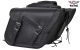 Black Motorcycle Saddlebag with Gun Pockets