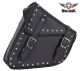 Black Studded PVC Left Side Solo Swing Arm Bag