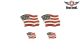 USA Flag Biker Pins