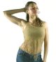 Women Brown Halter Top with Studs